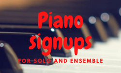 Piano Sign ups