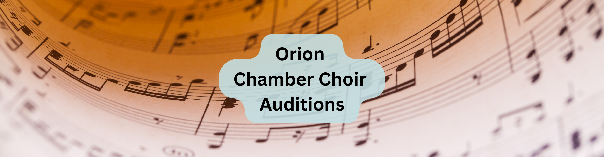 Orion Chamber Choir Auditions