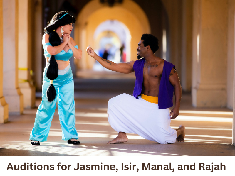 Auditions for Jasmine, Isir, Manal, and Rajah