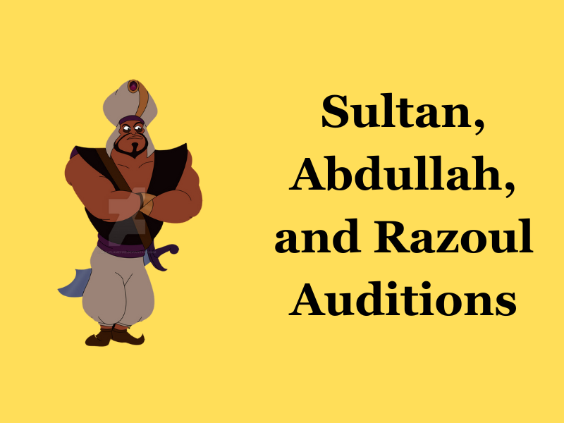Sultan, Abdullah, and Razoul Auditions